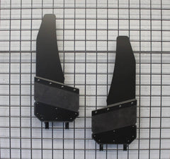 Air Hawk Angled Cut Front 12" Mud Flaps with Carbon Black