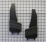 ANGLED CUT FRONT 14" MUD FLAPS WITH CARBON BLACK ; LONG TOP