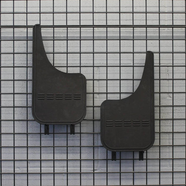 Air Hawk Universal 12X22 Moon Cut Mud Flaps - Black Rubber