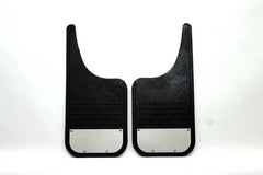 Air Hawk Black UNIVERSAL12X26 Moon Cut Mud Flaps with Stainless Bottom Plate