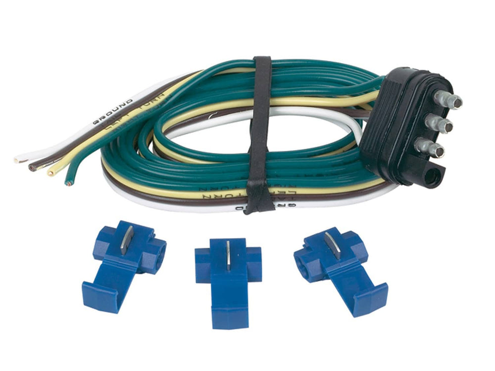 Trailer End 4 Wire Male 4-Flat Trailer End 48 in. Kit Hopkins Trailer Hitch Wiring