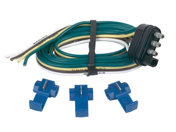 Trailer End 4 Wire Male 4-Flat Trailer End 48 in. Kit Hopkins Trailer Hitch Wiring