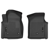 Husky Liner 2019+ Silverado/Sierra 1500 Standard Cab Front Floor Liners Weatherbeater Series Black