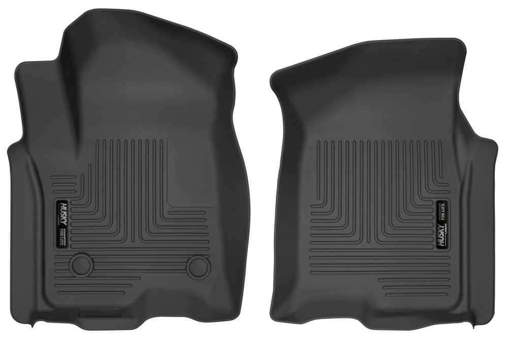 Husky Liners Front Floor Liners — 2019-2026 Chevrolet Silverado 1500, Black