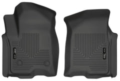 Husky Liners Front Floor Liners — 2019-2026 Chevrolet Silverado 1500, Black