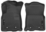 Husky Liner 2018-2023 Tacoma At Double Cab/Access Cab Front Floor Liners Weatherbeater Black
