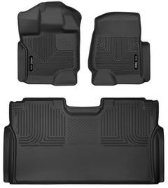 Husky Liners X-act Contour Front Floor Liners — 2015-2026 Ford F-150, Black