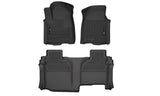 Husky Liner 2019+ Sil/Sierra 1500/2500/3500 (Ex Classic/Ld) Ext Cab Floor Liners Blk