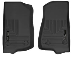 Husky Liners Front Floor Liners — 2018-2026 Jeep Wrangler, Black