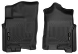 Husky Liner 2017+ Titan Crew Cab/2017+ Titan Ext Cab Pickup Black Front Row Floor Liners Xact