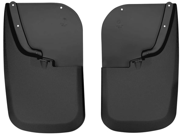 Husky Liners Black Molded Custom Fit Rear Mud Flaps - 11-16 Super Duty