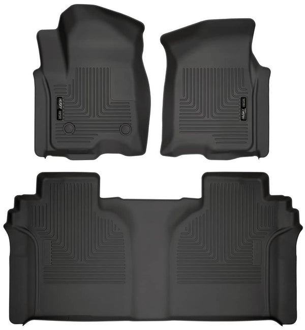 Husky Liners Front Floor Liners — 2019-2026 Chevrolet Silverado 1500