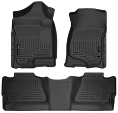 Husky Liners Floor Liners (no manual shifter) — for select Chevrolet and GMC trucks