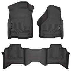 Husky Liners Front Floor Liners — 2009-2018 Dodge Ram 1500, Black