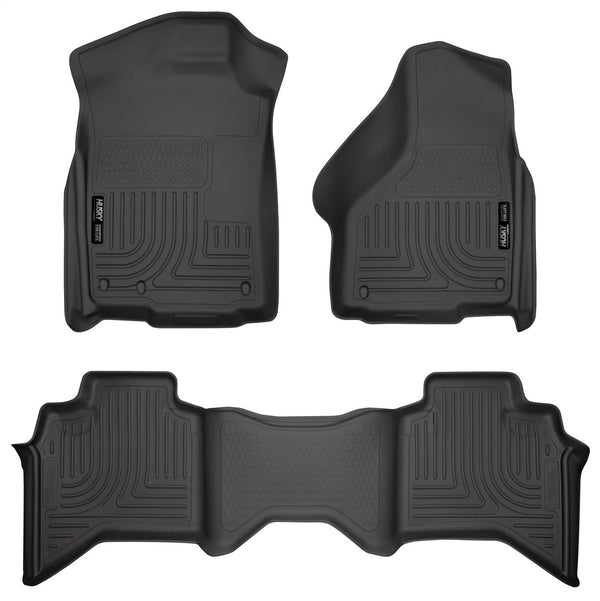 Husky Liners Front Floor Liners — 2009-2018 Dodge Ram 1500, Black