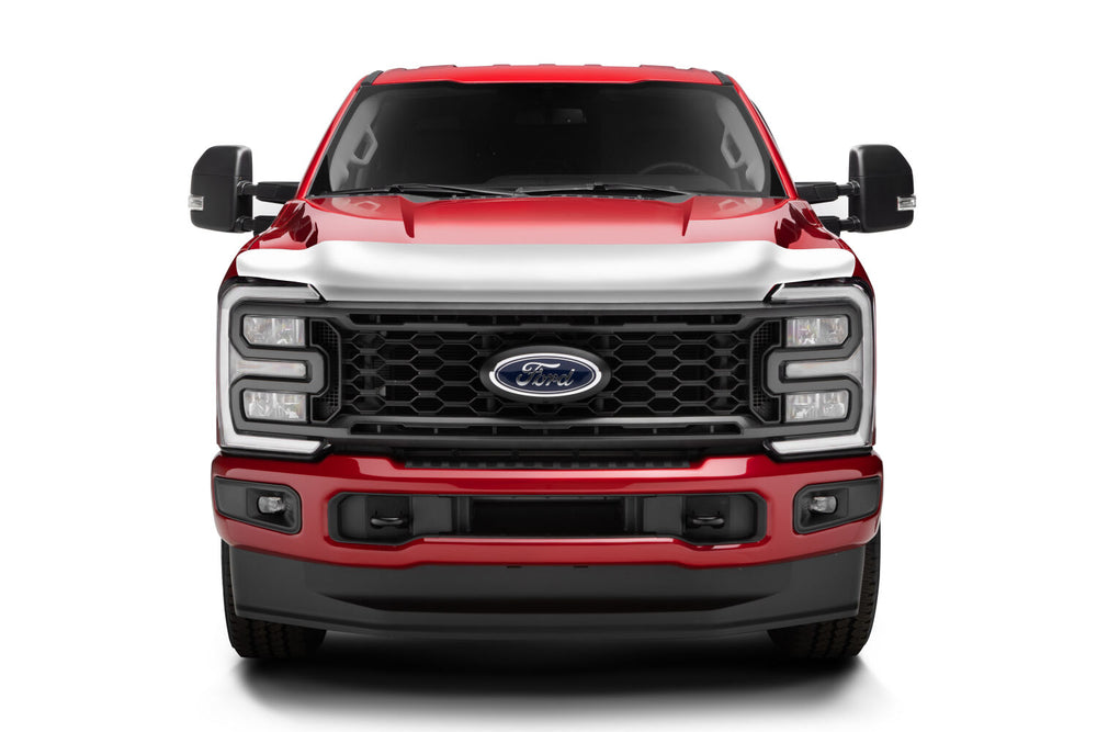 Husky Liners Hood Deflector — 2021+ Ford F-150 (Ex Tremor/Raptor) — Chrome