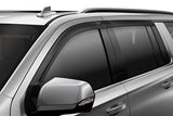 Low Profile Ventvisor Deflector; Matte Black; Outside Mount; 4 pc. (2857074)