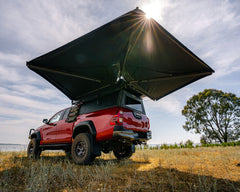 Ironman 4x4 Deltawing 270 6.5 ft FreeStanding Awning - Right Side of Vehicle (IAWN270R045K)