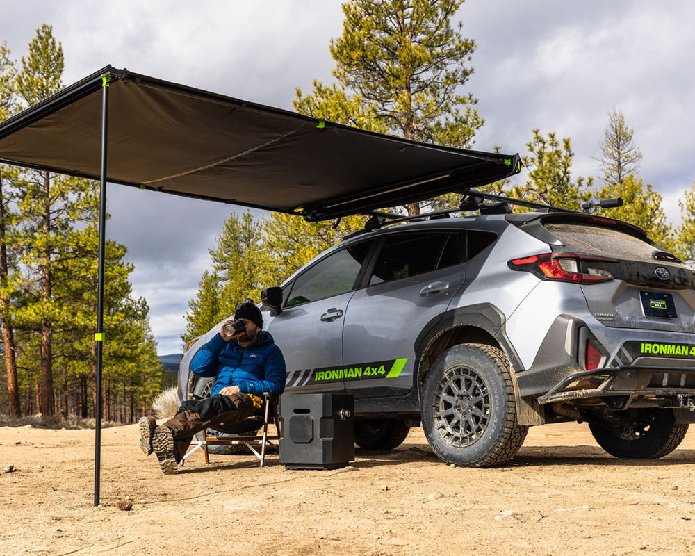 Ironman 4x4 Deltawing Instant Awning XT 1.4M by 2.0M - Black (IAWNINGXT1.4M)