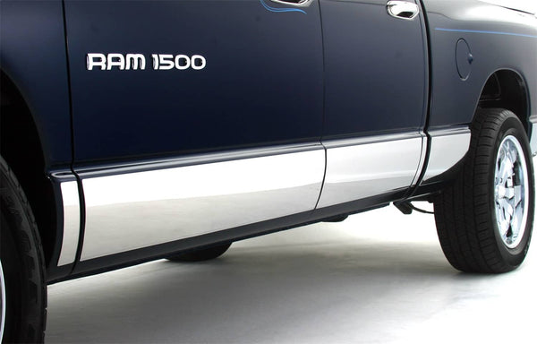 ICI Stainless Rocker Trim - 04-10 Titan Crew 5.5 Foot Box with Tool Box - 5.5"