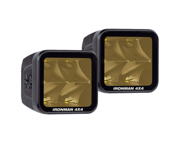 Ironman 4x4 2.8" LED Cube Light (Spot Beam, Amber) - ILED20BAK