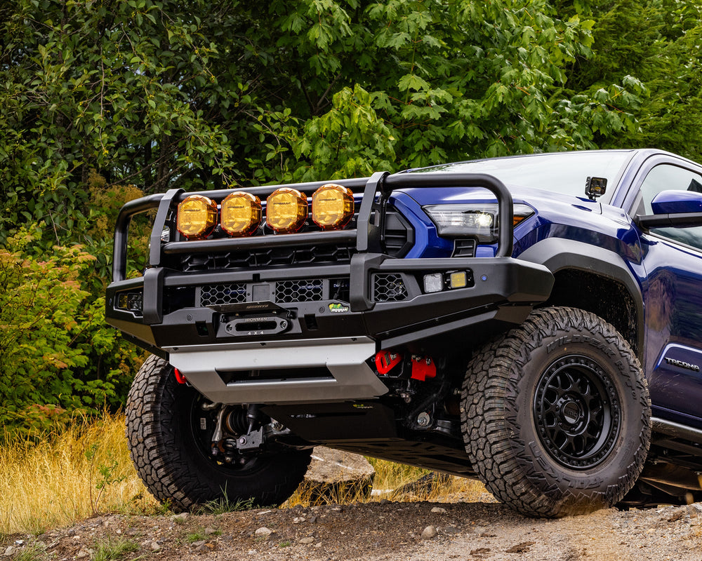 Ironman 4x4 BBP119AK-BAB - Apex Triple Hoop Front Bumper — 2024+ Toyota Tacoma (BBP119AK-BFAB)