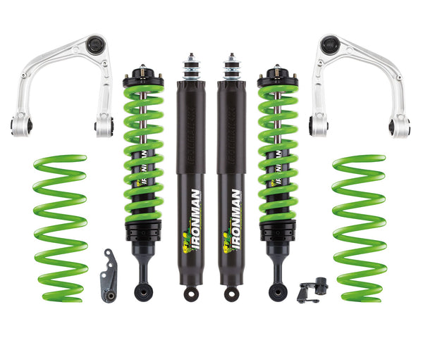 Ironman 4x4 Ensemble de rehaussement de suspension Foam Cell Pro, Stage 2 — 2023+ Toyota Sequoia (TOY086ABKP1S2P-G)