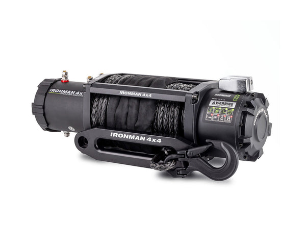 Ironman 4x4 Frontier 9,500lb Winch - Synthetic Rope - IMW9500MSR