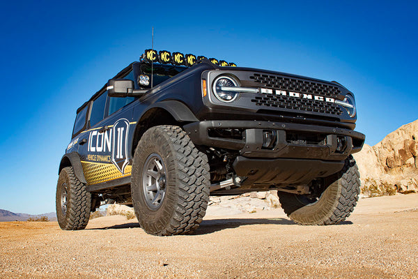 ICON 2021-2026 Ford Bronco, Sasquatch, 2-3" Lift, Stage 4 Suspension System, Billet