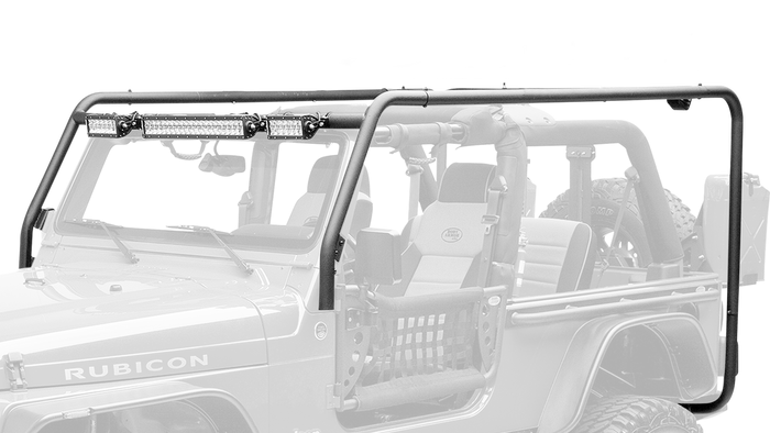 Body Armor 4x4 2007-2017 Wrangler 4Dr Frame Crossbars/Rails Box 2 Of 2 Black