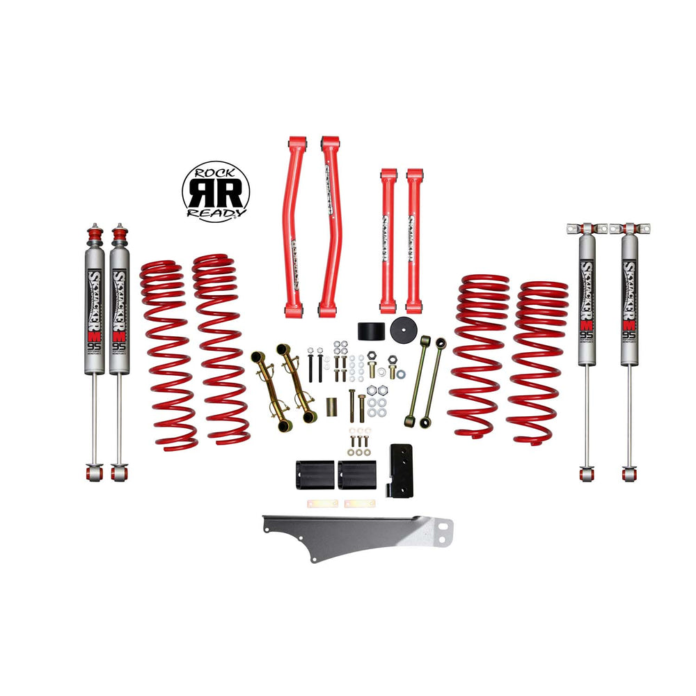 Skyjacker 2.5 In. Rock Ready® Suspension Lift Kit With ADX M2.0 Aluminum Monotube Shocks.