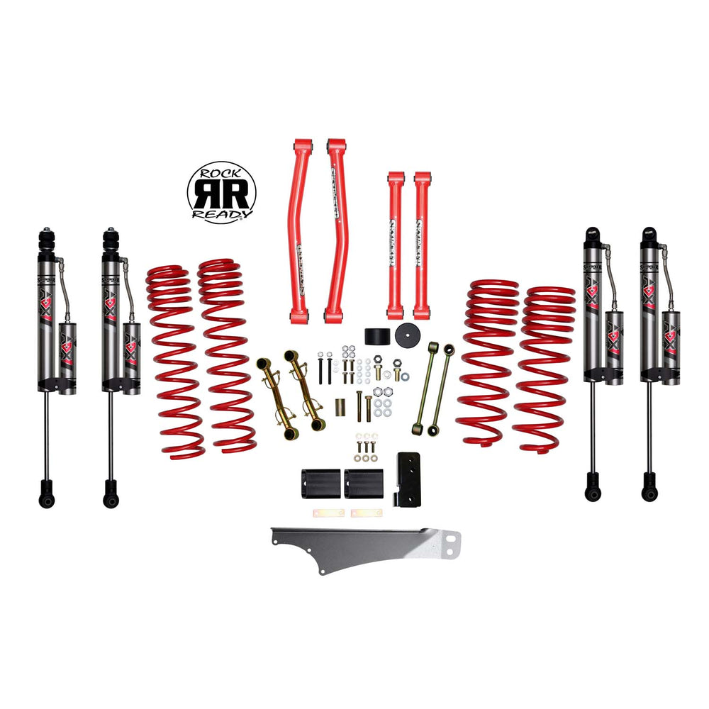 Skyjacker 2.5 In. Rock Ready® Lift Kit With ADX 2.0 Remote Reservoir Monotube Shocks.