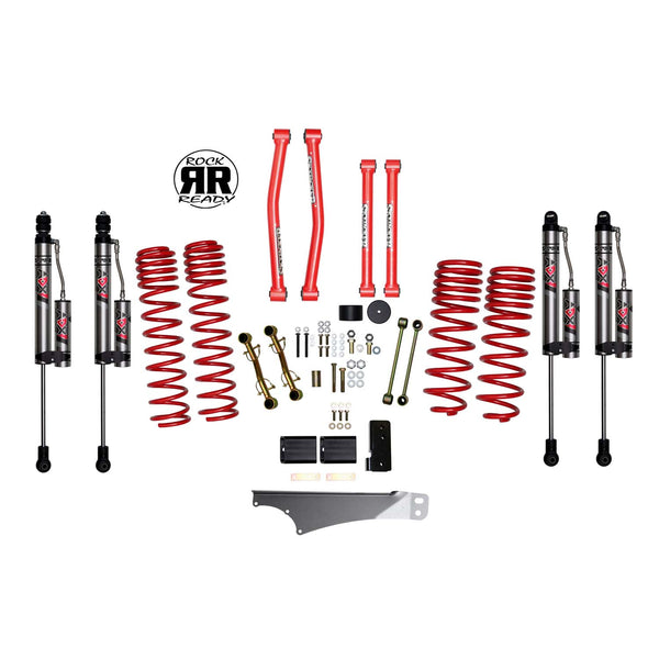 Skyjacker 2.5 In. Rock Ready® Lift Kit With ADX 2.0 Remote Reservoir Monotube Shocks.