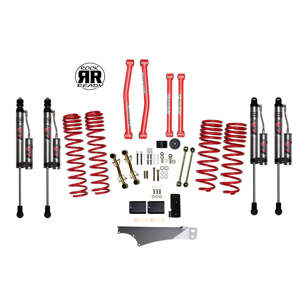 Skyjacker 3.5 In. Rock Ready® Lift Kit With ADX 2.0 Remote Reservoir Monotube Shocks.