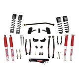 Skyjacker - 4 Inch Dual Rate Long Travel Long Arm Suspension Lift Kit/Hydro 7000 Shocks - JK40LKLT-SX-H