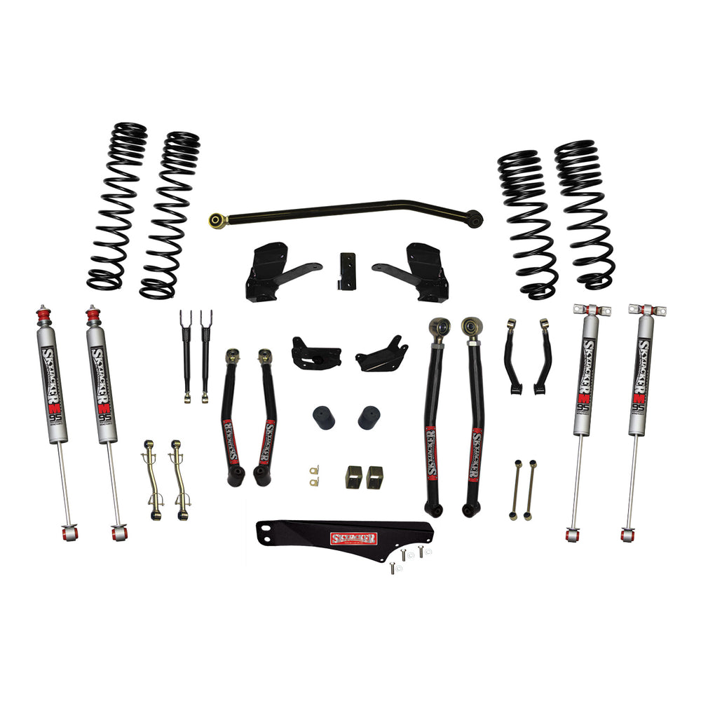 Skyjacker - 4 Inch Dual Rate Long Travel Long Arm Suspension Lift Kit/M95 Monotube Shocks - JK40LKLT-SX-M