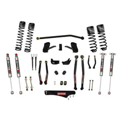 Skyjacker - 4 Inch Dual Rate Long Travel Long Arm Suspension Lift Kit/M95 Monotube Shocks - JK40LKLT-SX-M