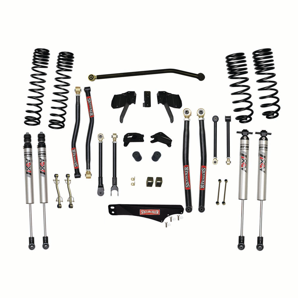Skyjacker 5 in. Long Arm Suspension Lift Kit With ADX M2.0 Aluminum Monotube Shocks.