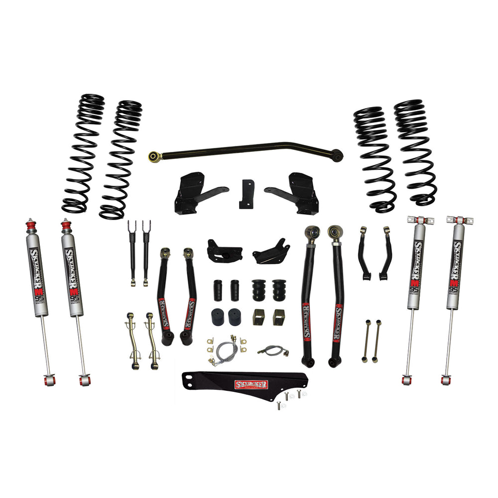 Skyjacker - 6 Inch Dual Rate Long Travel Long Arm Suspension Lift Kit/M95 Monotube Shocks - JK60LKLT-SX-M