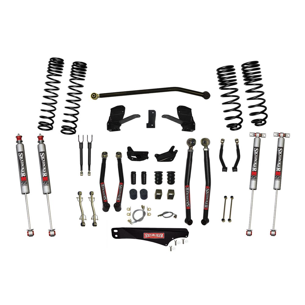Skyjacker - 7 Inch Dual Rate Long Travel Long Arm Suspension Lift Kit/M95 Monotube Shocks - JK70LKLT-SX-M