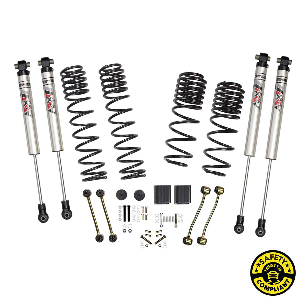 Skyjacker 2.5 in. Suspension Lift Kit With ADX M2.0 Aluminum Monotube Shocks. (JL25RBKXMLT)