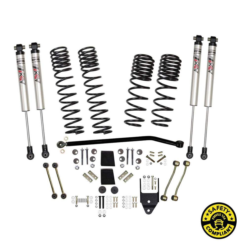 Skyjacker 3.5 in. Suspension Lift Kit With ADX M2.0 Aluminum Monotube Shocks. — Front (JL35BKXMLT)