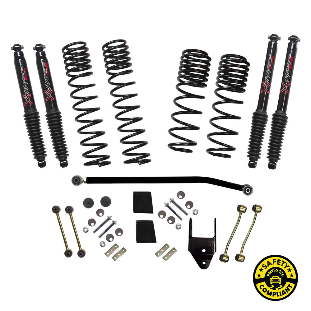 Skyjacker - Jeep Wrangler JL 2-Door 4WD 3.5 in. Dual Rate-Long Travel Lift Kit System with B - JL35BPBLT