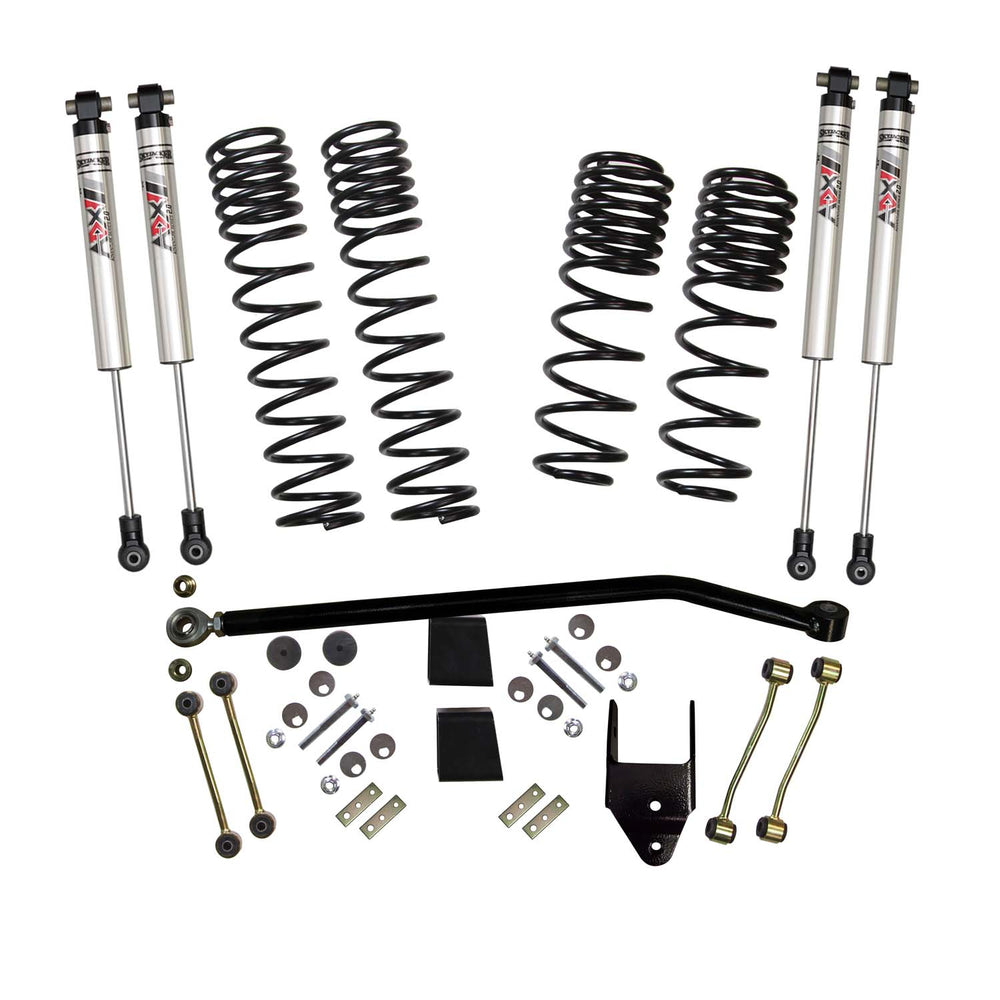 Skyjacker 3.75 in. Suspension Lift Kit With ADX M2.0 Aluminum Monotube Shocks. — Front (JL37ERBKXMLT)