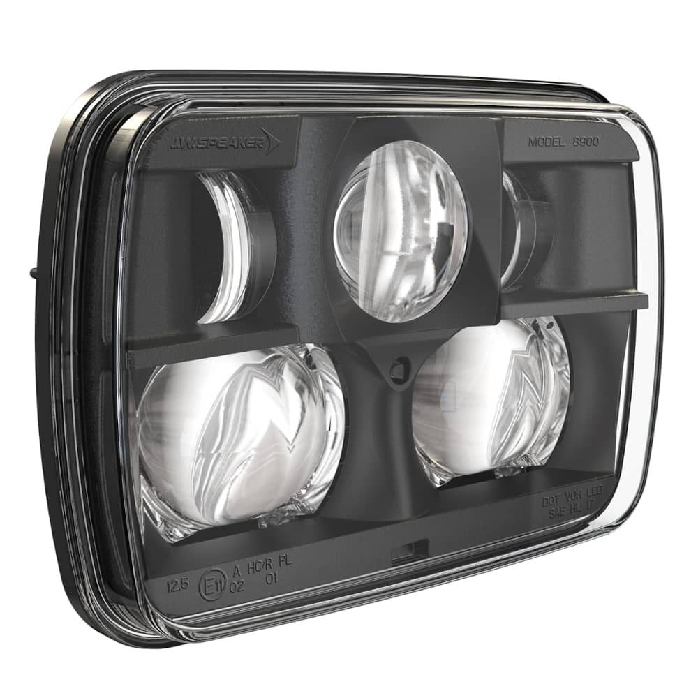 J.W. Speaker 8900 5"X7" Black LED High/Low Beam Headlight