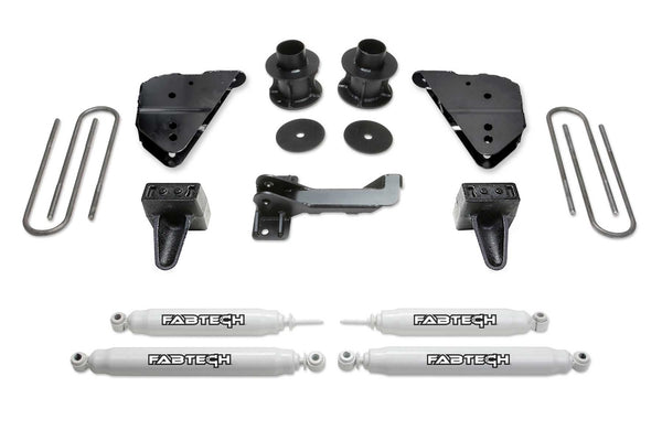 Fabtech Budget Lift System with Shock — 4" Lift — 2023-2026 Ford F-250 Super Duty / F-350 Super Duty (K2404)