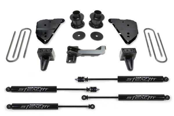 Fabtech Budget Lift System with Shock — 4" Lift — 2023-2026 Ford F-250 Super Duty / F-350 Super Duty (K2404M)