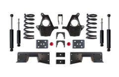 MaxTrac 4"/6" Lowering Kit — Grey Powdercoat — V6, 2WD — 1999-2006 Chevy Silverado 1500 / GMC Sierra 1500 (K330946-6)