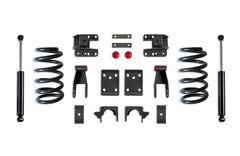 MaxTrac 2"/4" Lowering Kit (COILS, SINGLE CAB) — Grey Powdercoat (K331324-6)