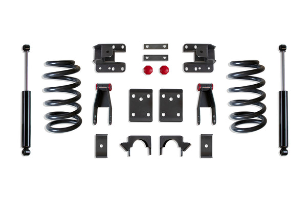 MaxTrac 2"/4" Lowering Kit (COILS, SINGLE CAB) — Grey Powdercoat (K331324-6)